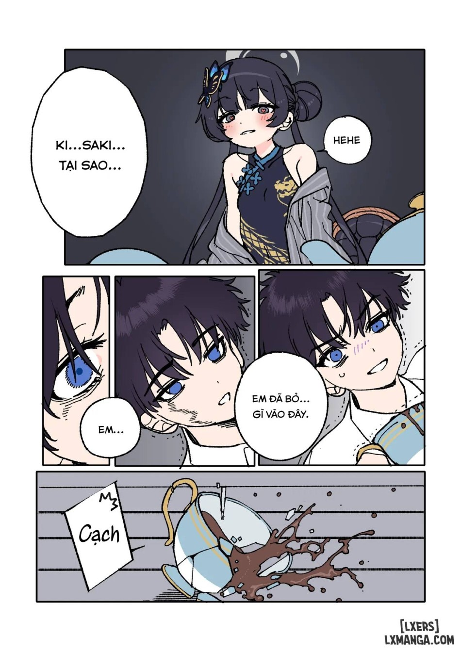 Câu chuyện tình yêu của Kisaki và Sensei Chapter 1 - Trang 5 - Dâm Cô Nương